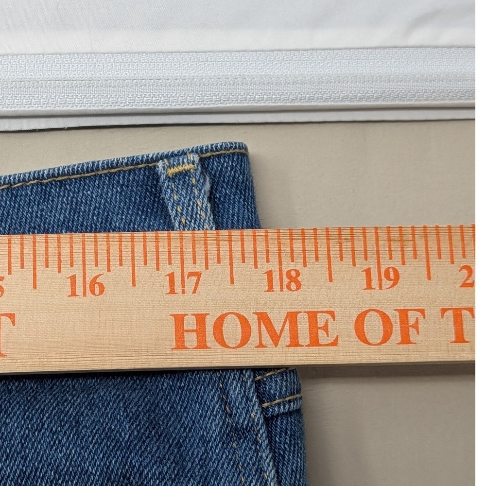 Vintage Lee Riders Mens 38x32 Blue Straight Leg Jeans Made in USA 200-2046 Denim - Picture 10 of 11